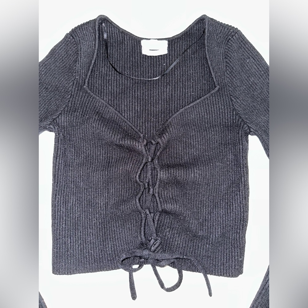 Urban Outfitters Lace Up Sweater Shirt